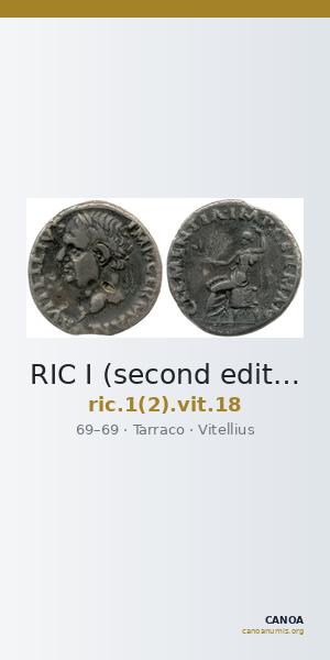RIC I (second edition) Vitellius 18 — CANOA