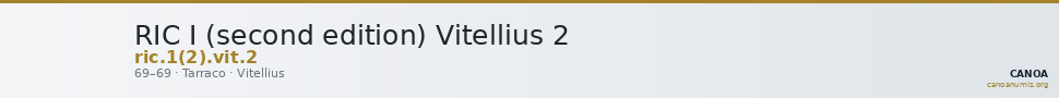 RIC I (second edition) Vitellius 2 — CANOA