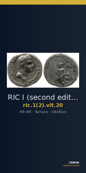 RIC I (second edition) Vitellius 20 — CANOA