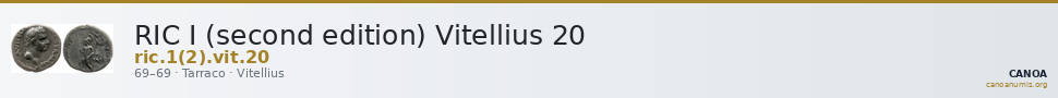 RIC I (second edition) Vitellius 20 — CANOA