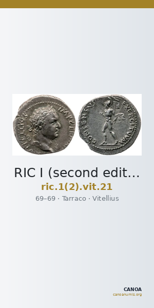 RIC I (second edition) Vitellius 21 — CANOA