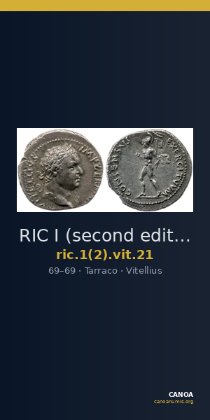 RIC I (second edition) Vitellius 21 — CANOA