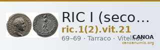 RIC I (second edition) Vitellius 21 — CANOA