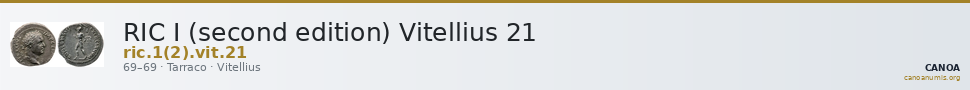 RIC I (second edition) Vitellius 21 — CANOA