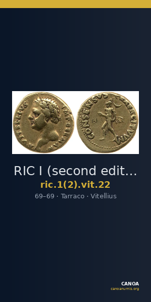RIC I (second edition) Vitellius 22 — CANOA