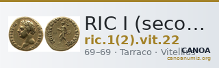 RIC I (second edition) Vitellius 22 — CANOA