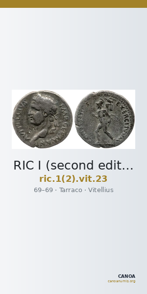RIC I (second edition) Vitellius 23 — CANOA