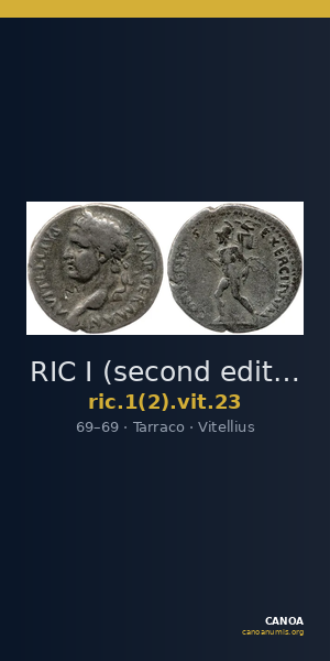 RIC I (second edition) Vitellius 23 — CANOA