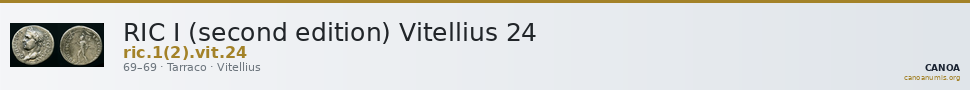 RIC I (second edition) Vitellius 24 — CANOA