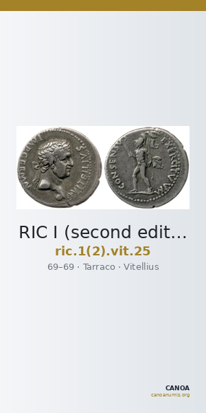 RIC I (second edition) Vitellius 25 — CANOA