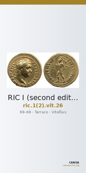 RIC I (second edition) Vitellius 26 — CANOA