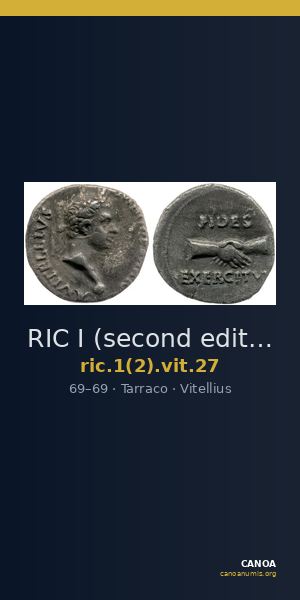 RIC I (second edition) Vitellius 27 — CANOA