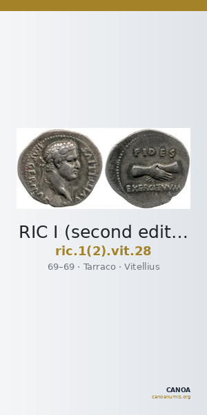 RIC I (second edition) Vitellius 28 — CANOA
