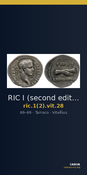 RIC I (second edition) Vitellius 28 — CANOA
