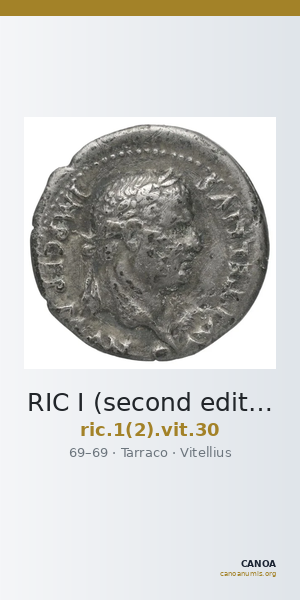RIC I (second edition) Vitellius 30 — CANOA