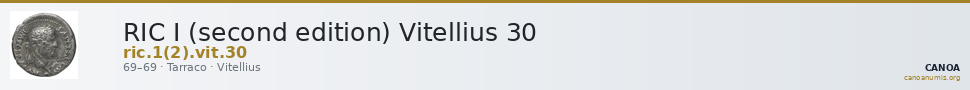 RIC I (second edition) Vitellius 30 — CANOA