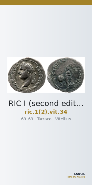 RIC I (second edition) Vitellius 34 — CANOA