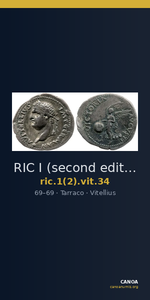 RIC I (second edition) Vitellius 34 — CANOA