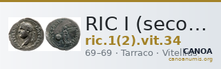 RIC I (second edition) Vitellius 34 — CANOA