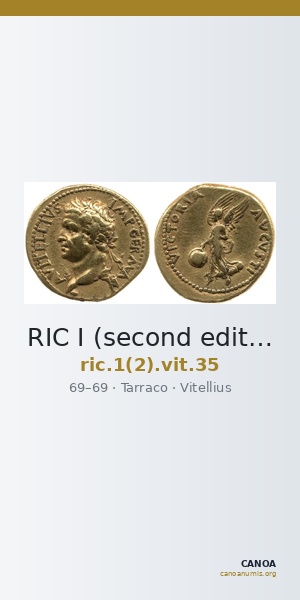 RIC I (second edition) Vitellius 35 — CANOA
