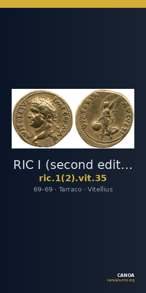 RIC I (second edition) Vitellius 35 — CANOA
