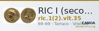 RIC I (second edition) Vitellius 35 — CANOA