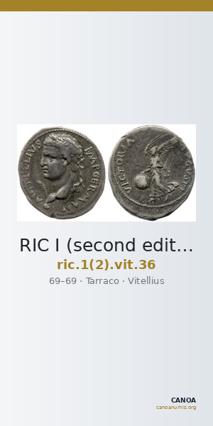 RIC I (second edition) Vitellius 36 — CANOA