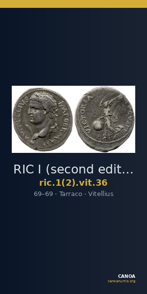 RIC I (second edition) Vitellius 36 — CANOA