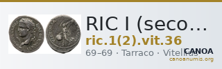 RIC I (second edition) Vitellius 36 — CANOA