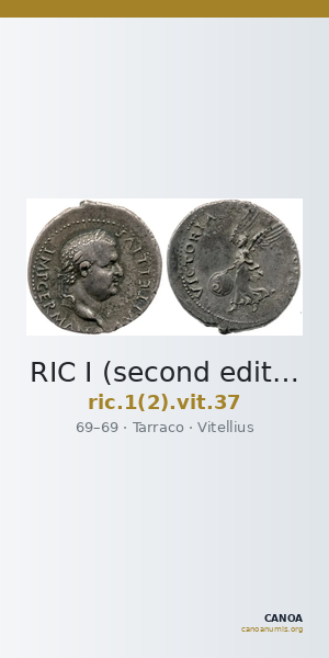 RIC I (second edition) Vitellius 37 — CANOA