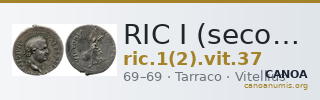 RIC I (second edition) Vitellius 37 — CANOA