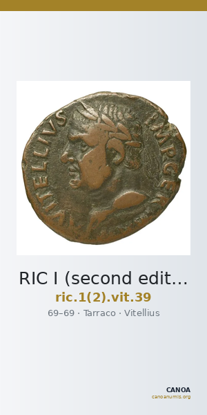 RIC I (second edition) Vitellius 39 — CANOA