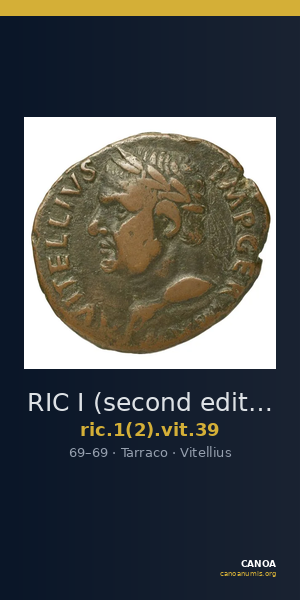RIC I (second edition) Vitellius 39 — CANOA