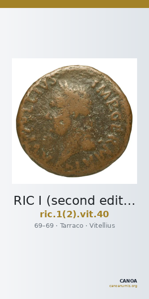 RIC I (second edition) Vitellius 40 — CANOA