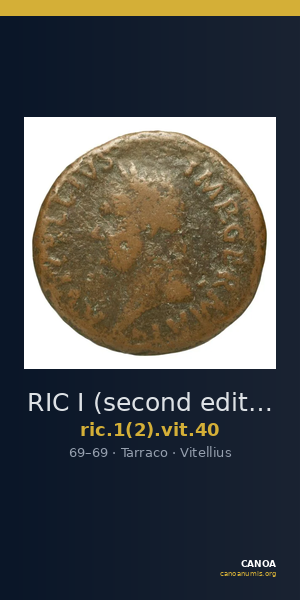 RIC I (second edition) Vitellius 40 — CANOA