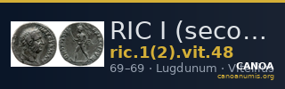 RIC I (second edition) Vitellius 48 — CANOA