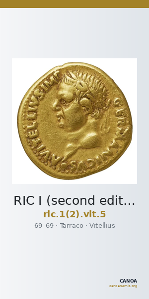 RIC I (second edition) Vitellius 5 — CANOA