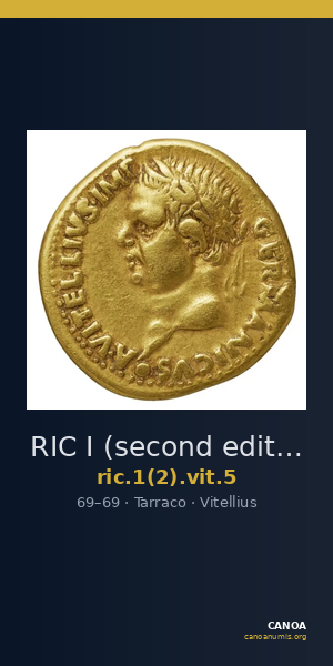 RIC I (second edition) Vitellius 5 — CANOA