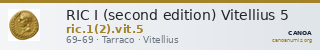 RIC I (second edition) Vitellius 5 — CANOA
