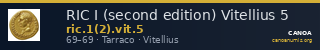 RIC I (second edition) Vitellius 5 — CANOA