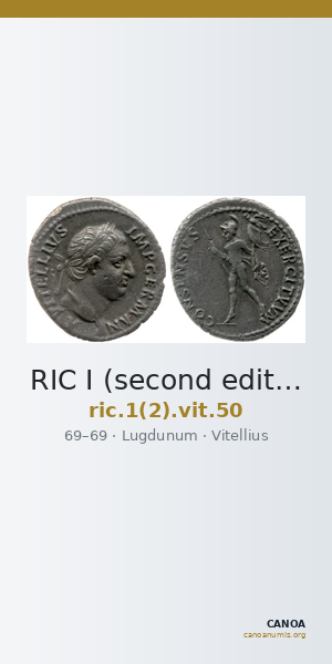 RIC I (second edition) Vitellius 50 — CANOA