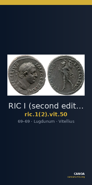 RIC I (second edition) Vitellius 50 — CANOA