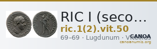 RIC I (second edition) Vitellius 50 — CANOA