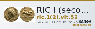 RIC I (second edition) Vitellius 52 — CANOA