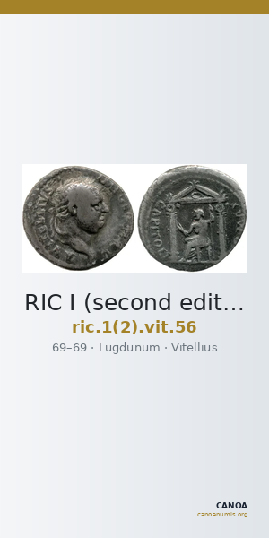RIC I (second edition) Vitellius 56 — CANOA
