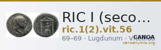 RIC I (second edition) Vitellius 56 — CANOA