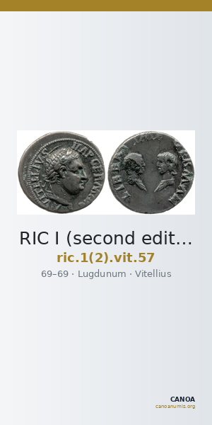 RIC I (second edition) Vitellius 57 — CANOA