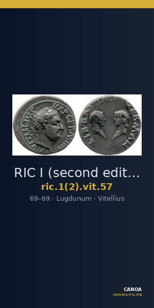 RIC I (second edition) Vitellius 57 — CANOA