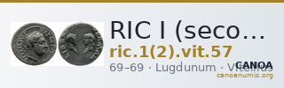 RIC I (second edition) Vitellius 57 — CANOA