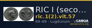 RIC I (second edition) Vitellius 57 — CANOA
